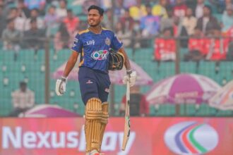 Tanzid's BPL record chase ends with 36 sixes