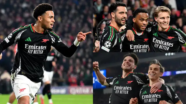 Arsenal crush PSV 7-1 to make UCL history in 1st Leg