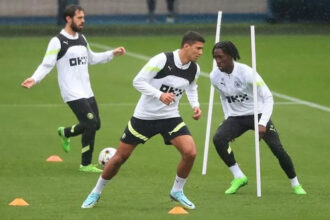 Rodri returns to training