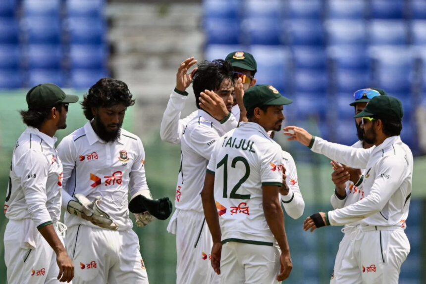 Williams departs after a brilliant catch by Tanzim