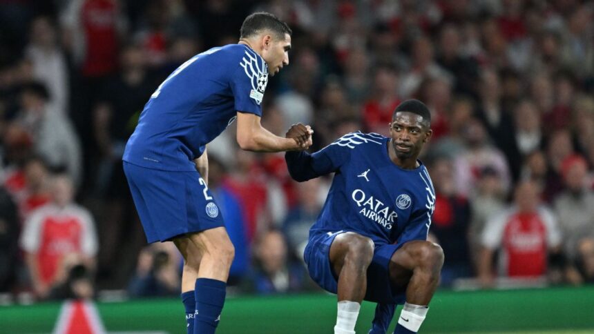 Dembélé is suffering from a hamstring injury