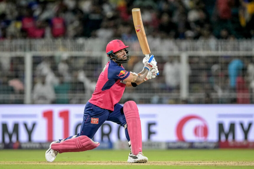 Riyan Parag hits six sixes in a row in IPL