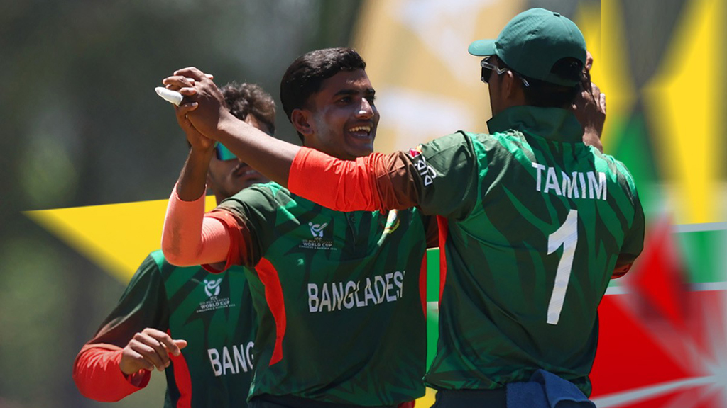 সহজ জয়ে অনূর্ধ্ব-১৯ বিশ্বকাপের সুপার সিক্সে বাংলাদেশ