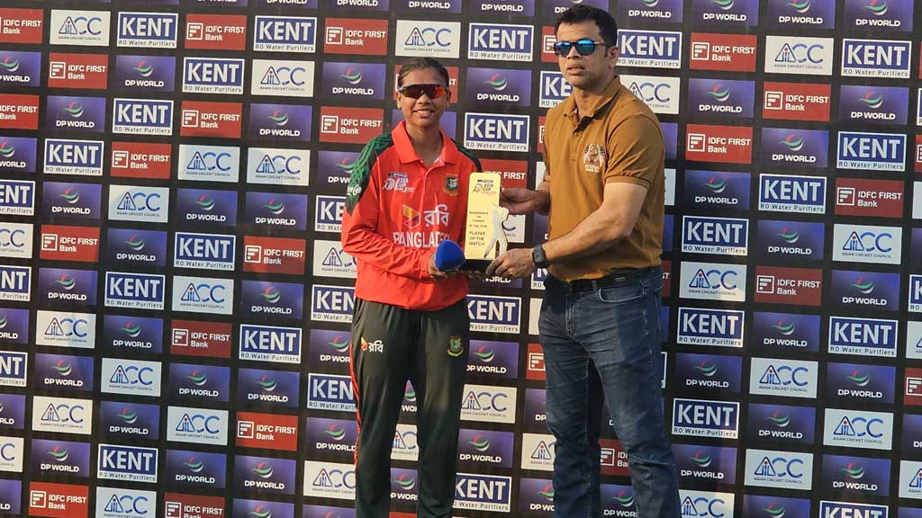 ফারজানার ঝোড়ো ইনিংসে বাংলাদেশের জয়