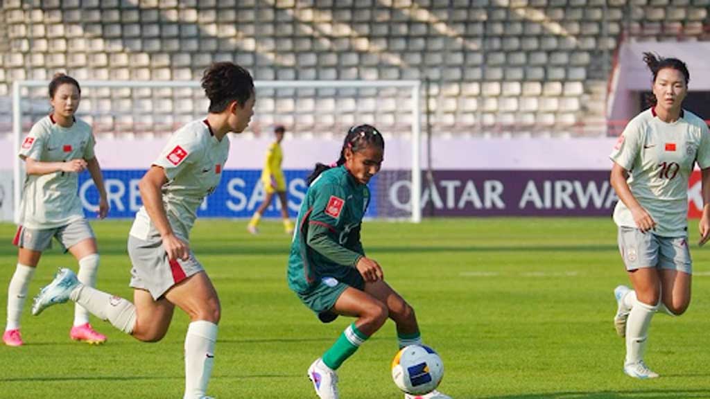 চীনের বিপক্ষে মিলির বীরত্ব সত্ত্বেও হারল বাংলাদেশ