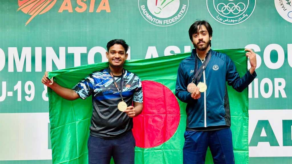 নেপালকে হারিয়ে দক্ষিণ এশীয় ব্যাডমিন্টনে বাংলাদেশের সোনা জয়