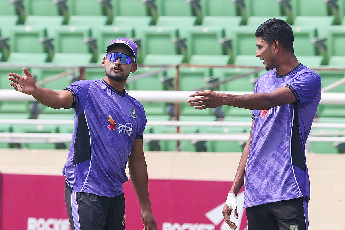 নাহিদ রানার আগুনে বোলিংয়ের অপেক্ষায় অধিনায়ক শান্ত